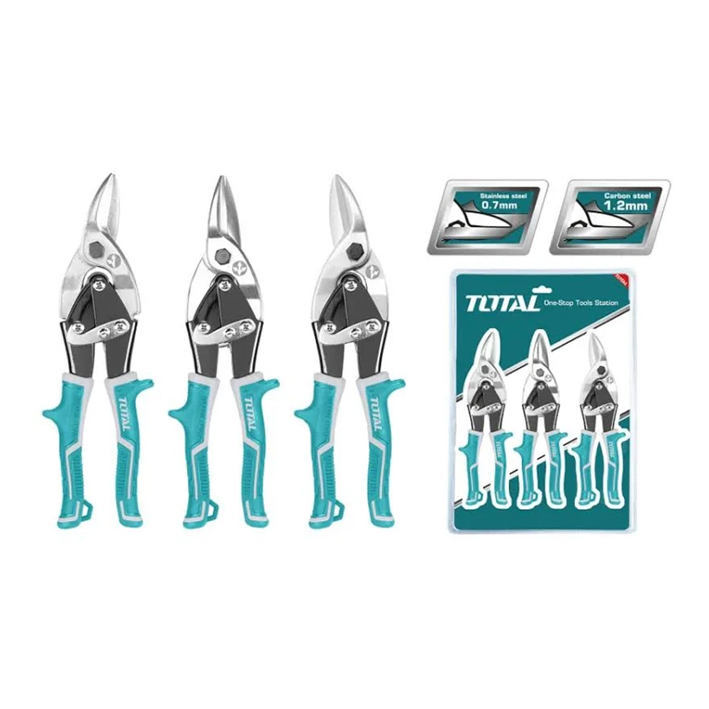 TIJERA LAMINA AVIACION 10 JUEGO X 3 PZS (IZQUIERDA-RECTA-DERECHA) SUPER SELECT TOTAL (THT520106K)