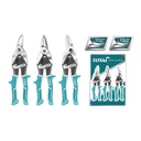 TIJERA LAMINA AVIACION 10 JUEGO X 3 PZS (IZQUIERDA-RECTA-DERECHA) SUPER SELECT TOTAL (THT520106K)