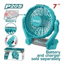 VENTILADOR 7" INALAMBRICO 20V 3 ASPAS SUPER TOTAL (TFALI2007)