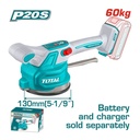 VIBRADOR DE BALDOSA INALAMBRICA 20V CON VENTOSA CAP 60KG BATERIAS Y CARGADOR NO INCLUIDO INDUSTRIAL TOTAL (TTVLI2001)