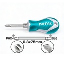 DESTORNILLADOR DOBLE PUNTA CROMO VANADIUM TOTAL (THT250216)