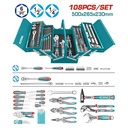 CAJA DE HERRAMIENTAS INCLUYE 108 PZS INDUSTRIAL METALICA TOTAL (THTCS121081)