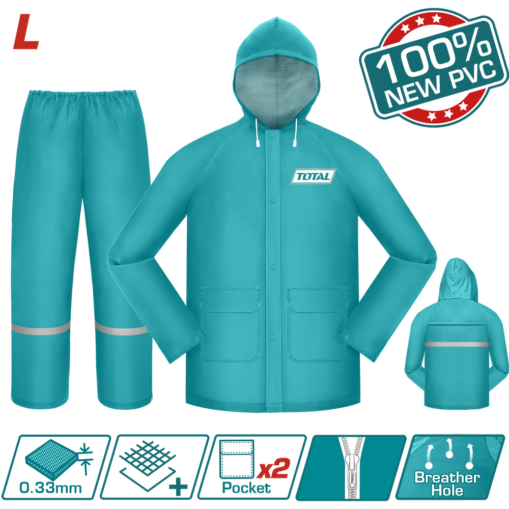 IMPERMEABLE PARA MOTO INDUSTRIAL TALLA L TOTAL (THTRS031.L)