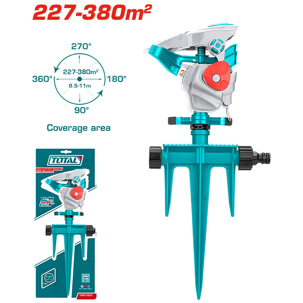 ASPERSOR DE RIEGO 3/4" 360° GIRATORIO SUPER TOTAL (THPS13601)