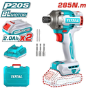 ATORNILLADOR DE IMPACTO INALAMBRICO 1/4 20V INCLUYE 2 BATERIAS, CARGADOR Y 5 ACCESORIOS CAJA PLASTICA INDUSTRIAL SUPER TOTAL (UTIRLI2028)