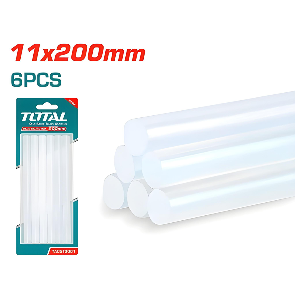 BARRA DE SILICONA GRUESA X 6PZS TOTAL (TACGT2061)