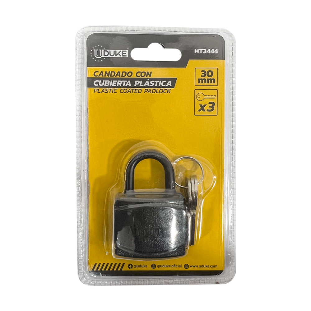 CANDADO NEGRO INTERPERIE 30MM UDUKE (HT3444)