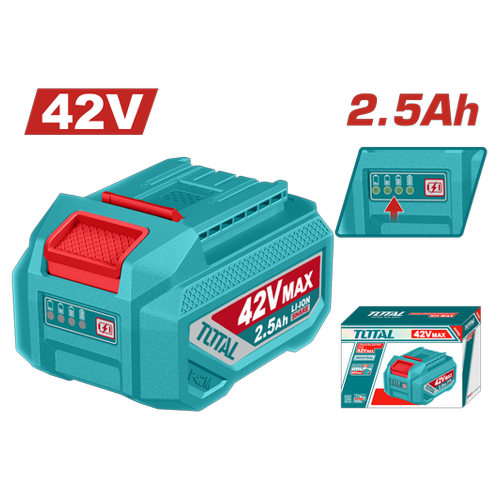 BATERIA 42V 2.5AH ION LITHIUM INDUSTRIAL SUPER TOTAL (TFBLI42251)