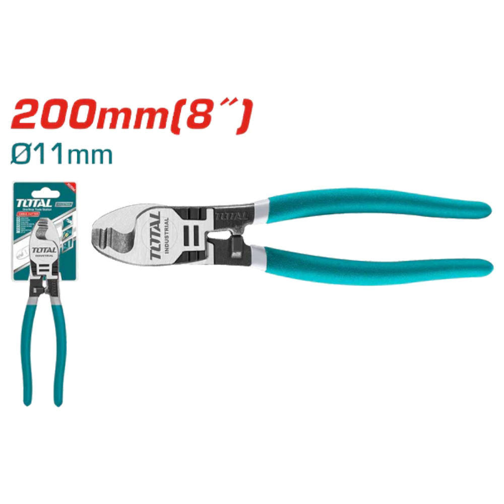ALICATE CORTA CABLE 8" INDUSTRIAL TOTAL (THT11581)