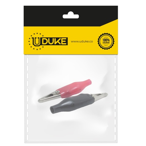 CAIMAN FORRADO GRANDE PQTX 2 UDUKE (NEGRO, ROJO)(50MM)