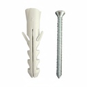 CHAZO CON TORNILLO 3/8 PLASTICO PQT X 10 UDUKE