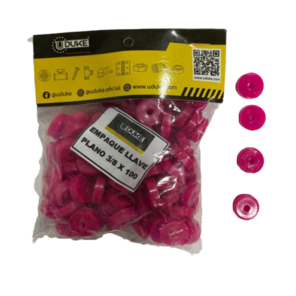 EMPAQUE ECONOMICO GRIFO SILICONADO FUSCIA PQTX5 UDUKE