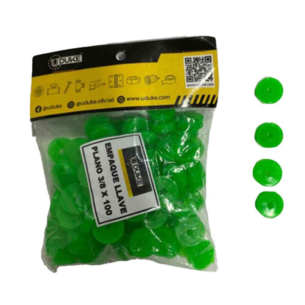 EMPAQUE ECONOMICO GRIFO SILICONADO VERDE PQTX5 UDUKE