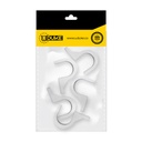GRAPA PLASTICA BLANCA 1/2 (AB0002) PQT X 5 UDUKE