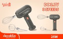 BATIDORA INALAMBRICA 3 VELOCIDADES  25W 3.7V CARGA TIPO C DECAKILA (KMMX018G)