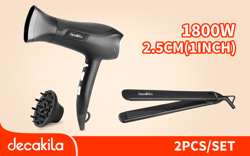COMBO  DE PLANCHA  Y SECADOR  120V DECAKILA (KUHS041B)