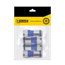 TERMINAL COAXIAL AZUL INTEMPERIE RG6 FINA PQT X 4 UDUKE