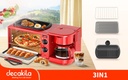 ESTACION DE DESAYUNO MULTIFUNCIONAL 3 EN 1   1350W 120V DECAKILA (KUEV003R)
