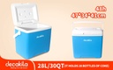 HIELERA 28L (47X34X41CM) DECAKILA (KMFG021L)