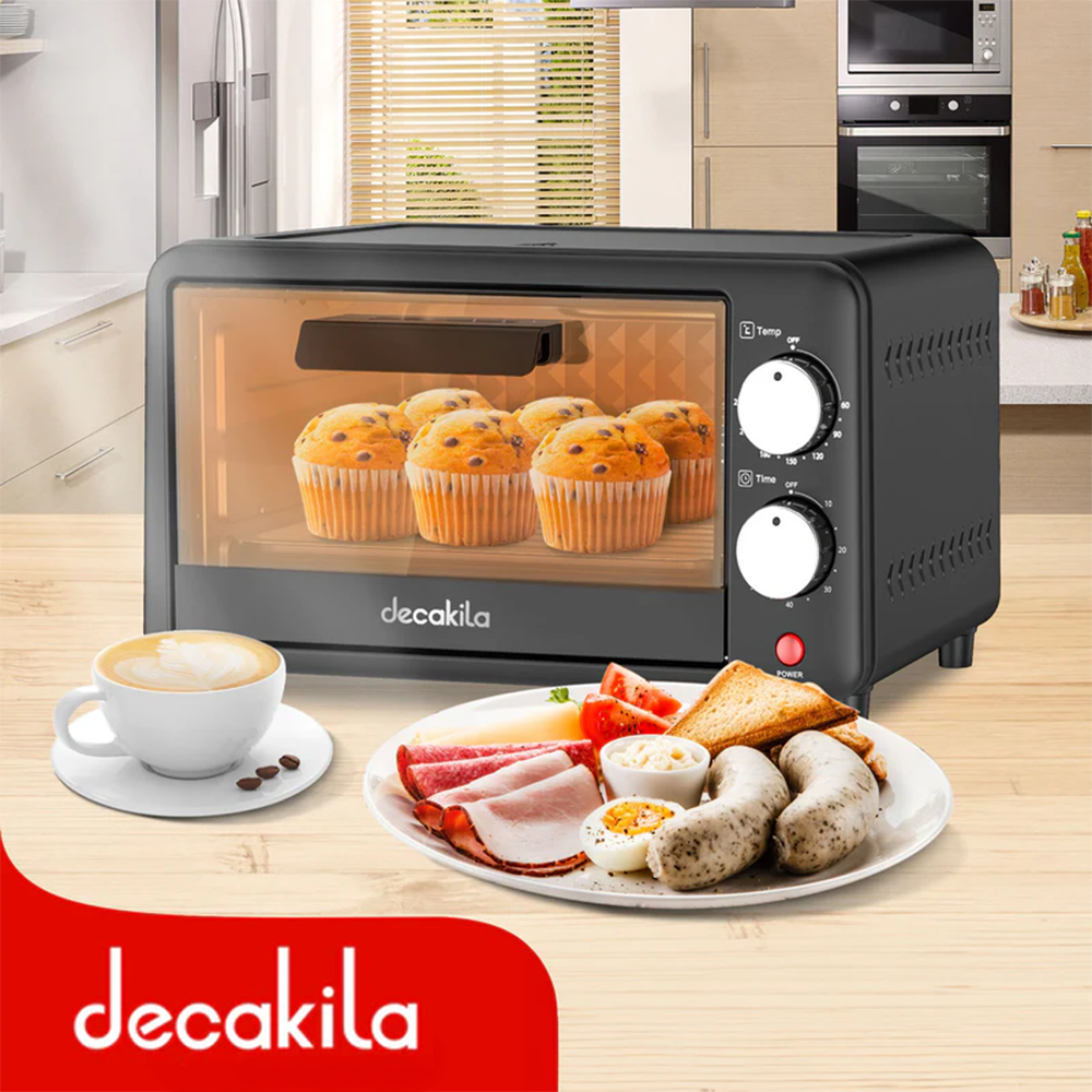 HORNO TOSTADOR CAPACIDAD 10L CONTROL DE TEMPERATURA 230 °C 120V DECAKILA (KUEV022B)