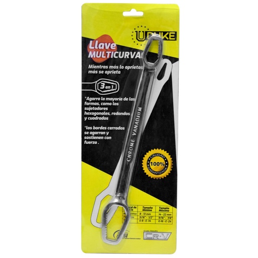 LLAVE MIXTA MULTIUSOS 3 EN 1(MM-PLG-TORX) CR/V UDUKE (HTY0079)