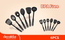 JUEGO DE UTENSILIOS PARA COCINA X 6 PCS DECAKILA (KMTT045B)