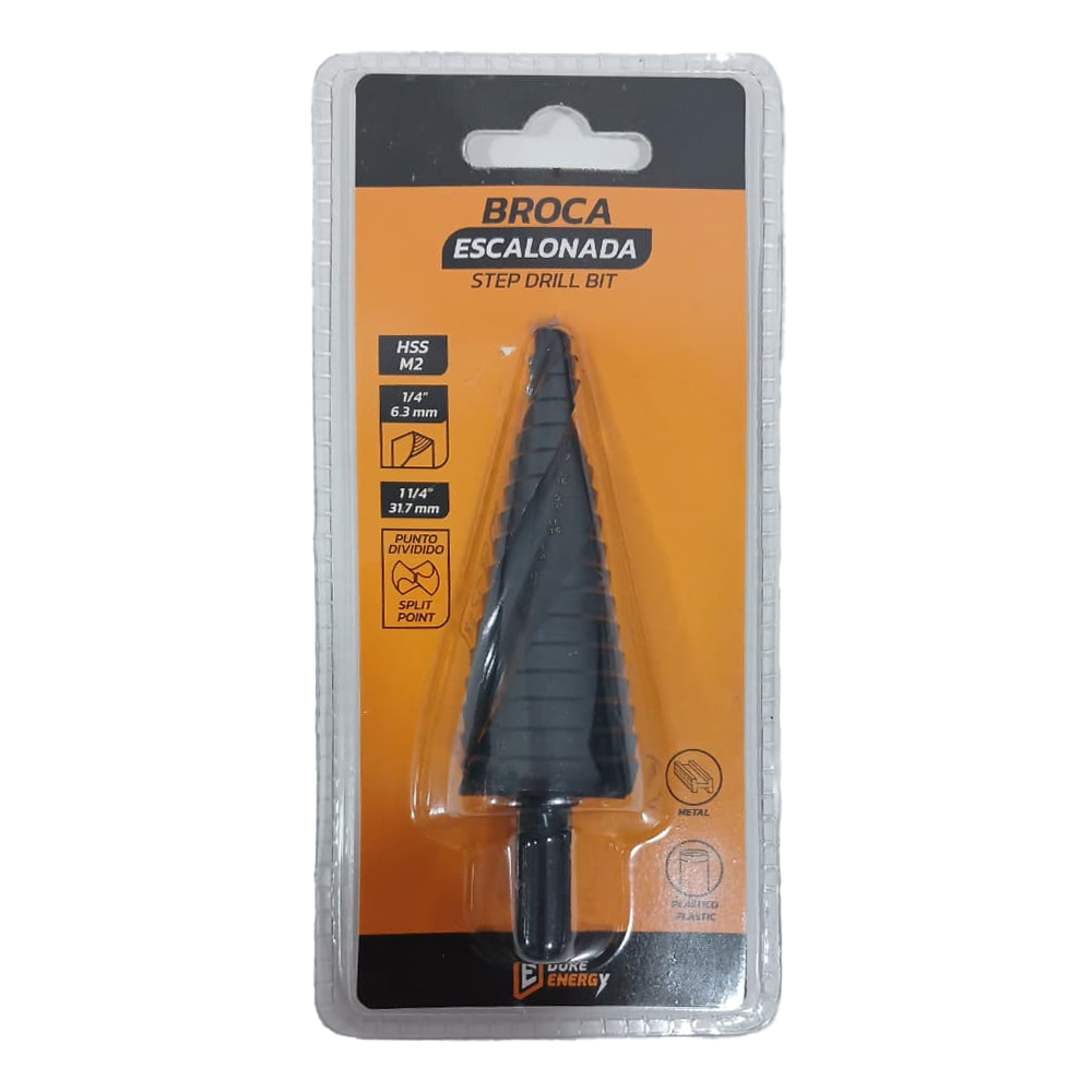 BROCA ESCALONADA 1/4"-1 1/4" DUKE ENERGY (HT3243)