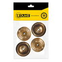 ACCESORIO CORTINERO PLAFON DORADO EN U (ABIERTO) 1/2 PAQ X 4 UDUKE