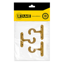 ACCESORIO CORTINERO SOPORTE MURO DORADO DE 1 PAQ X 3 UDUKE