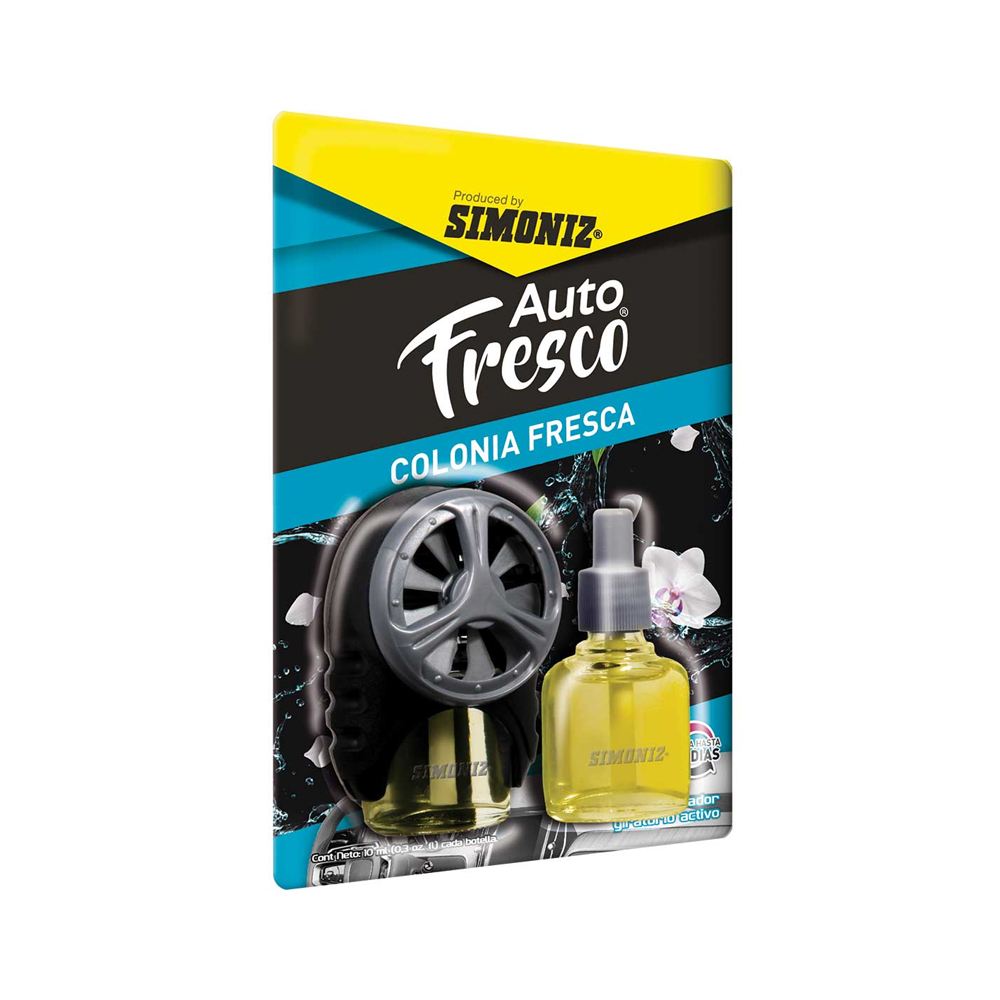 AMBIENTADOR SHICK AIR TECH + REPUESTO COLONIA FRESCA  X 10 ML (107016)