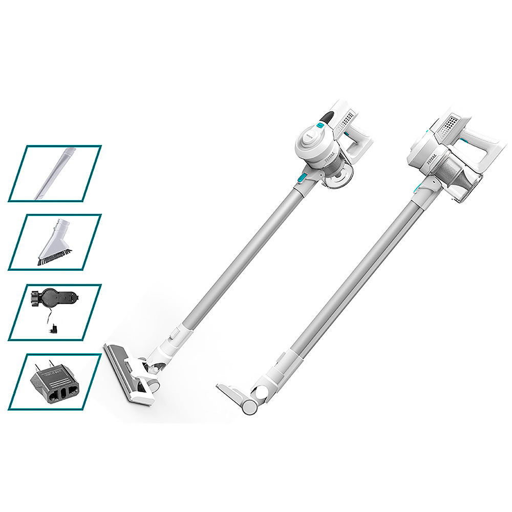 ASPIRADORA MANUAL RECARGABLE 0.8LTS USO DOMESTICO TOTAL (TVCH22091)