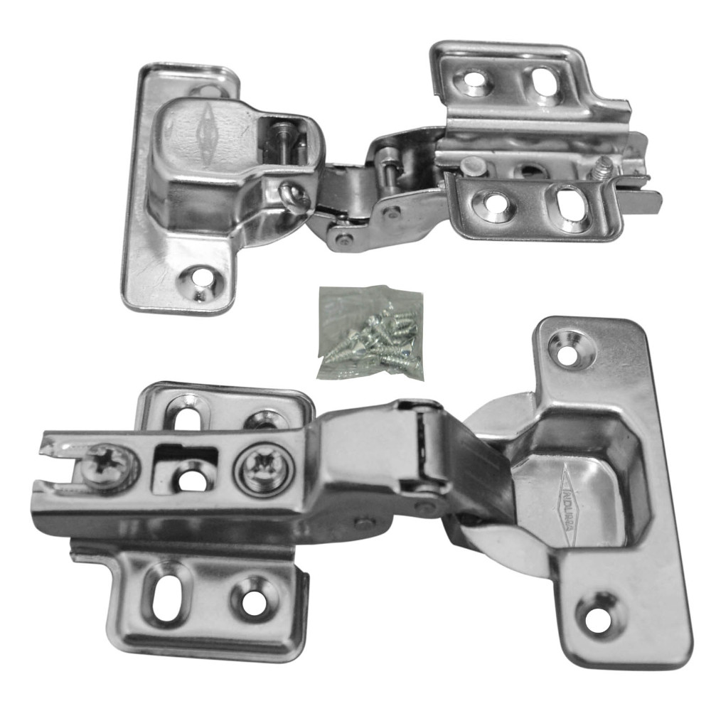 BISAGRA COCINA PARCHE CROMADA SEMI CURVA INDUMA C.20 (PAR)(TC302-0004)