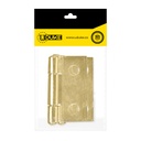 BISAGRA COMUN DORADA 2" PQT X 3 UDUKE