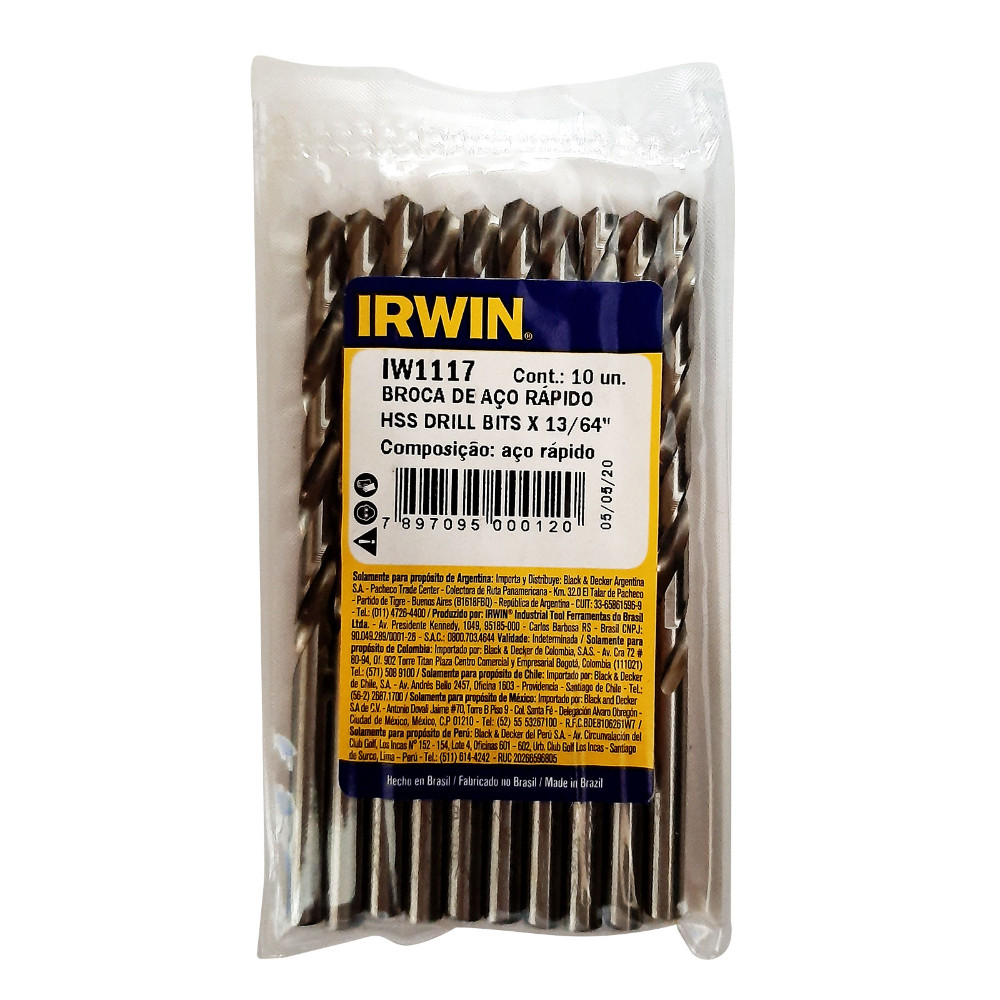 BROCA LAMINA IRWIN HSS 13/64 (IW1117)