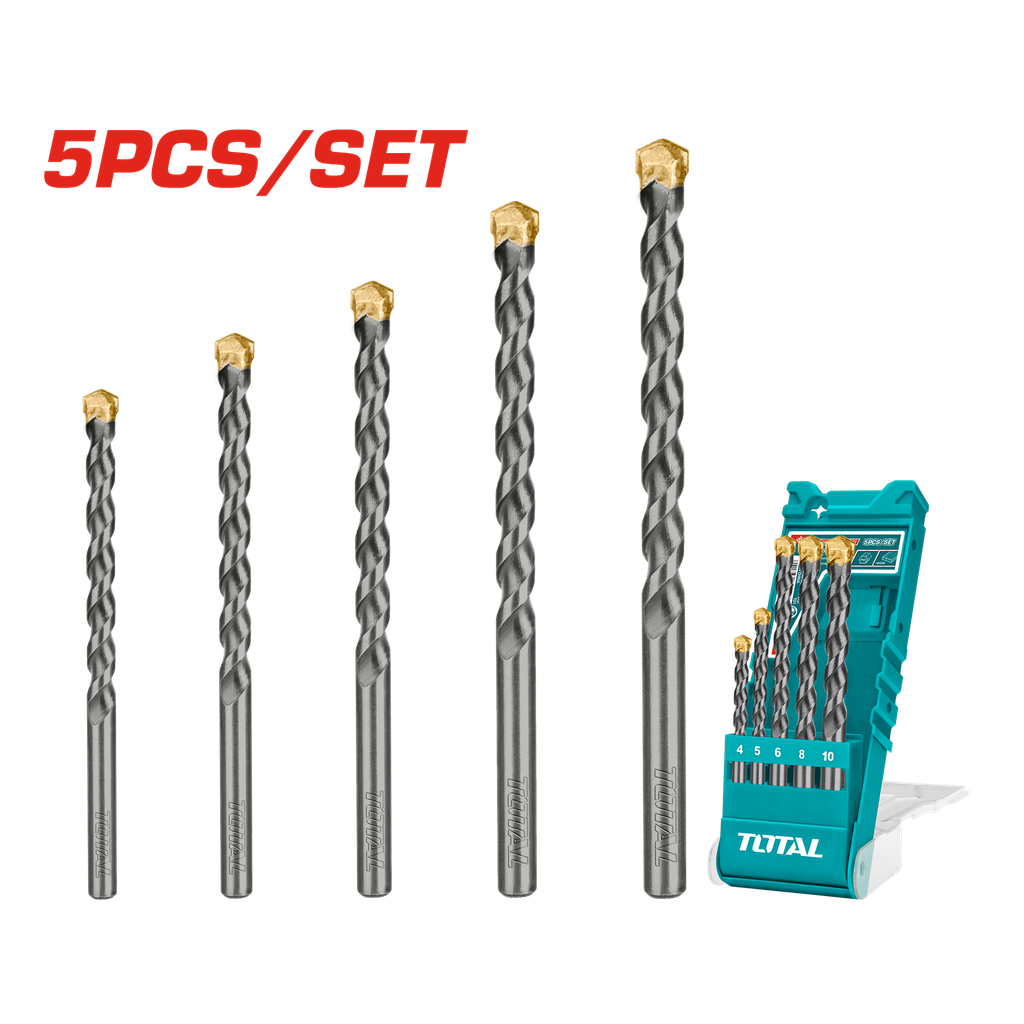 BROCA MURO JUEGO X 5 PZS INDUSTRIAL SUPER SELECT TOTAL (UTACSD5051)
