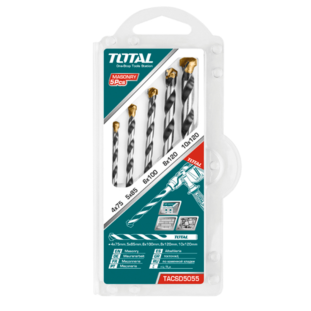 BROCA MURO JUEGO X 5 PZS TOTAL (UTACSD5055)