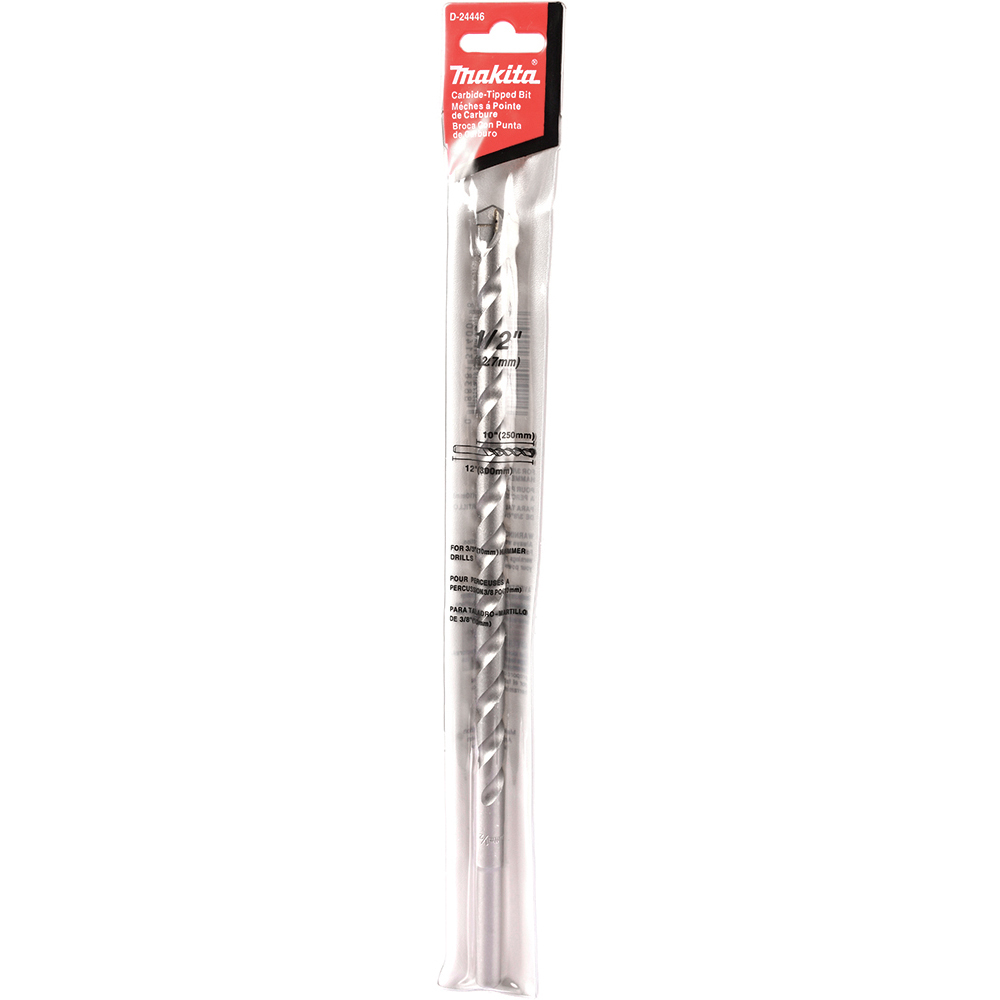 BROCA MURO MAKITA LARGA RECTA CTG 1/2X12 (D-24446)