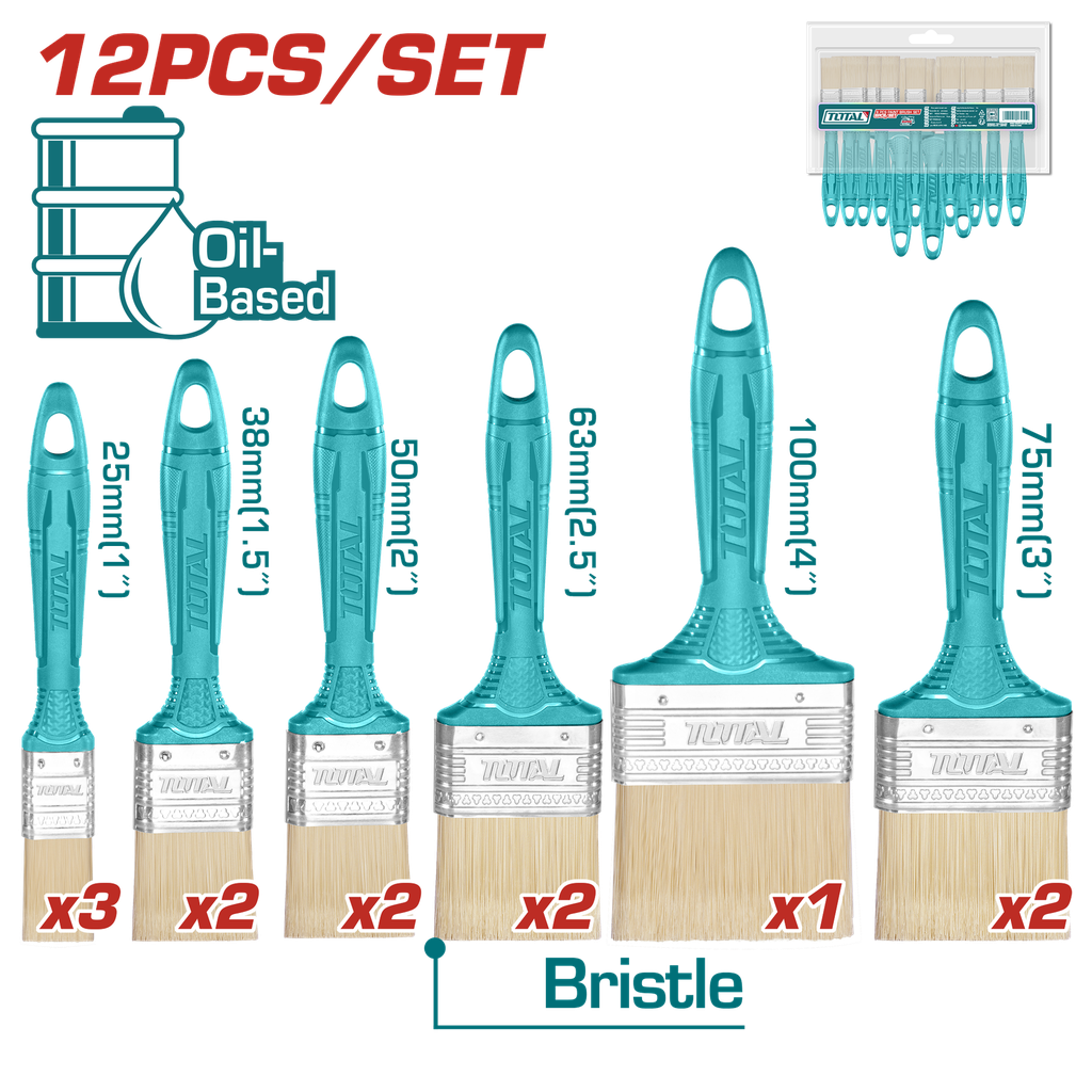 BROCHA X 12 PZS  SUPER TOTAL (THT84501201)