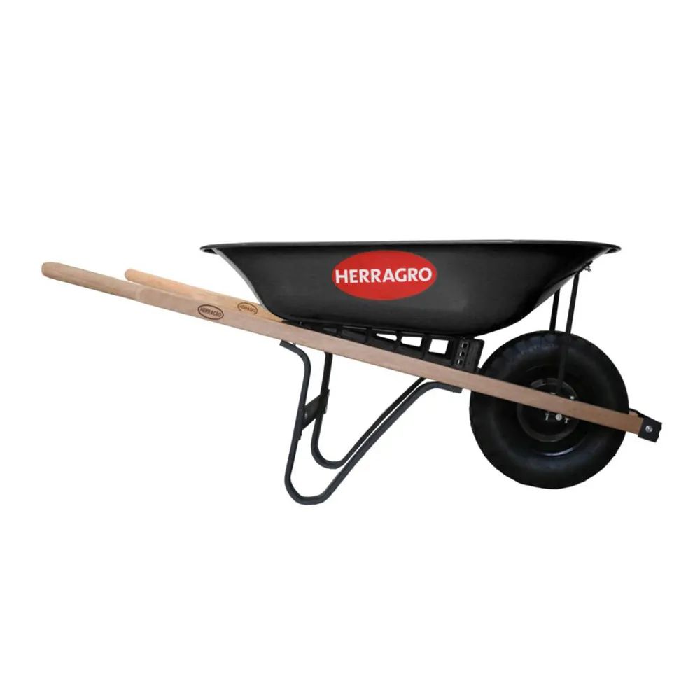 BUGUI HERRAGRO PLATON NEGRO METALICO 65L CHASIS MAD (LLANTA ANTIPINCHAZO)(1217090021)