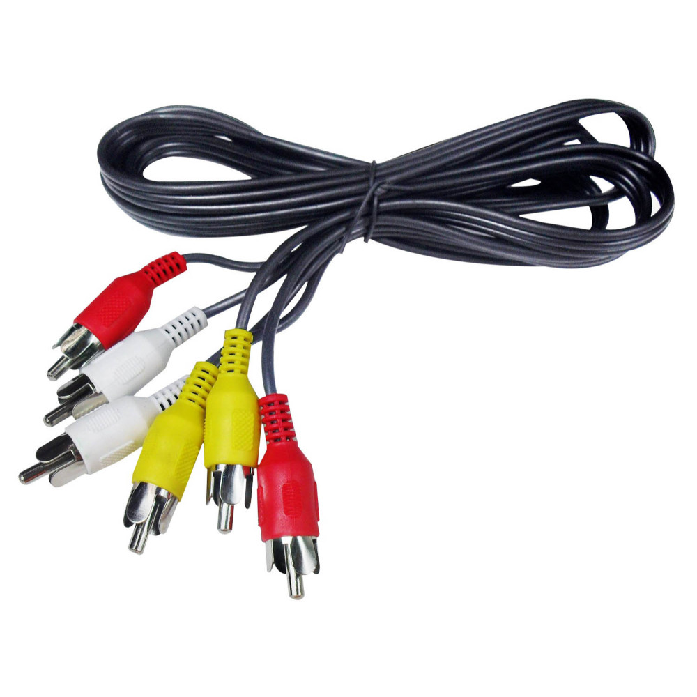 CABLE DVD 3X3 ECONOMICO 1.8- 1.5 MTS (BOLSA)  (RCA-150) (RCA-180)(HT30278)