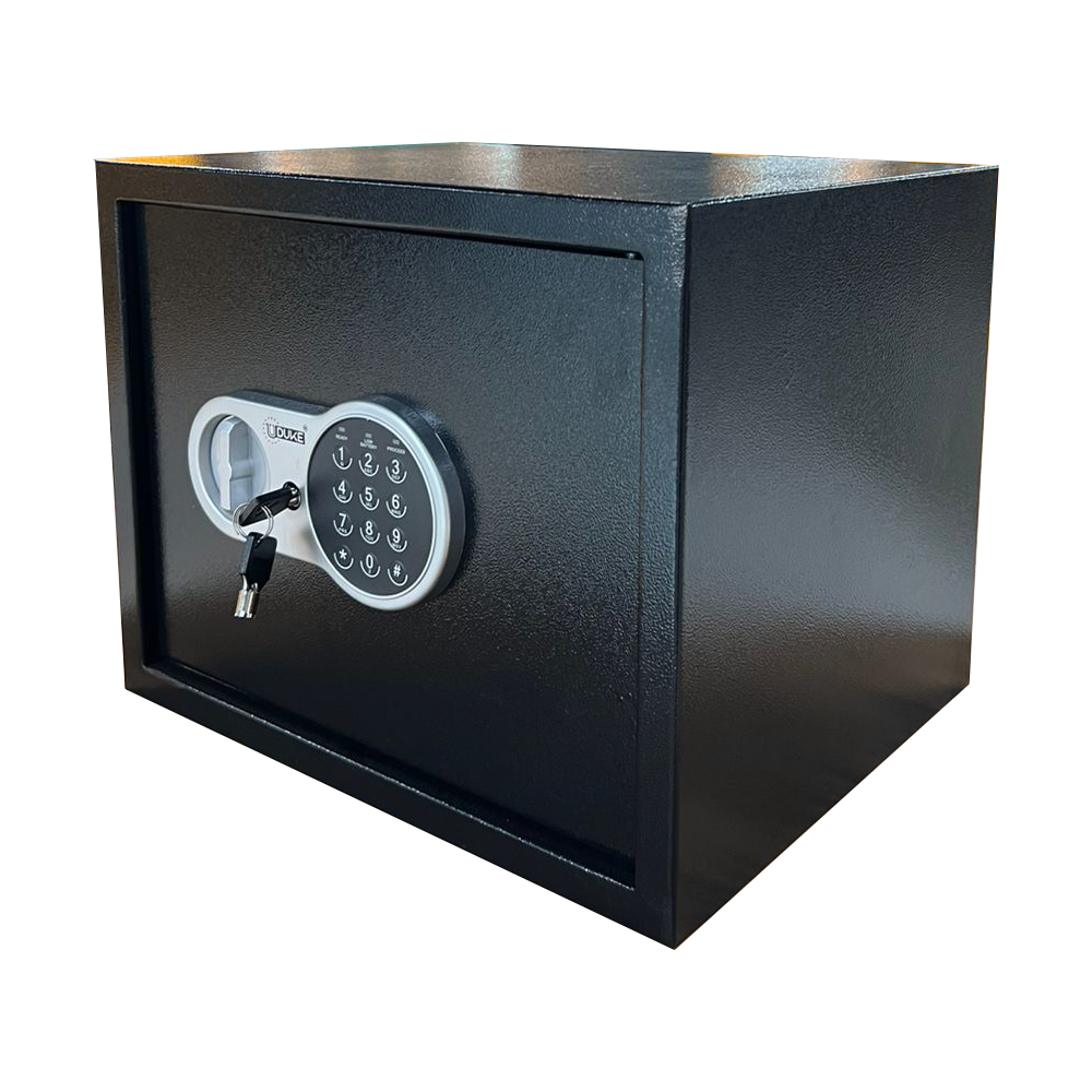 CAJA FUERTE DE SEGURIDAD CON CLAVE INTERCAMBIABLE 25EG (25X25X35) (HT90072)