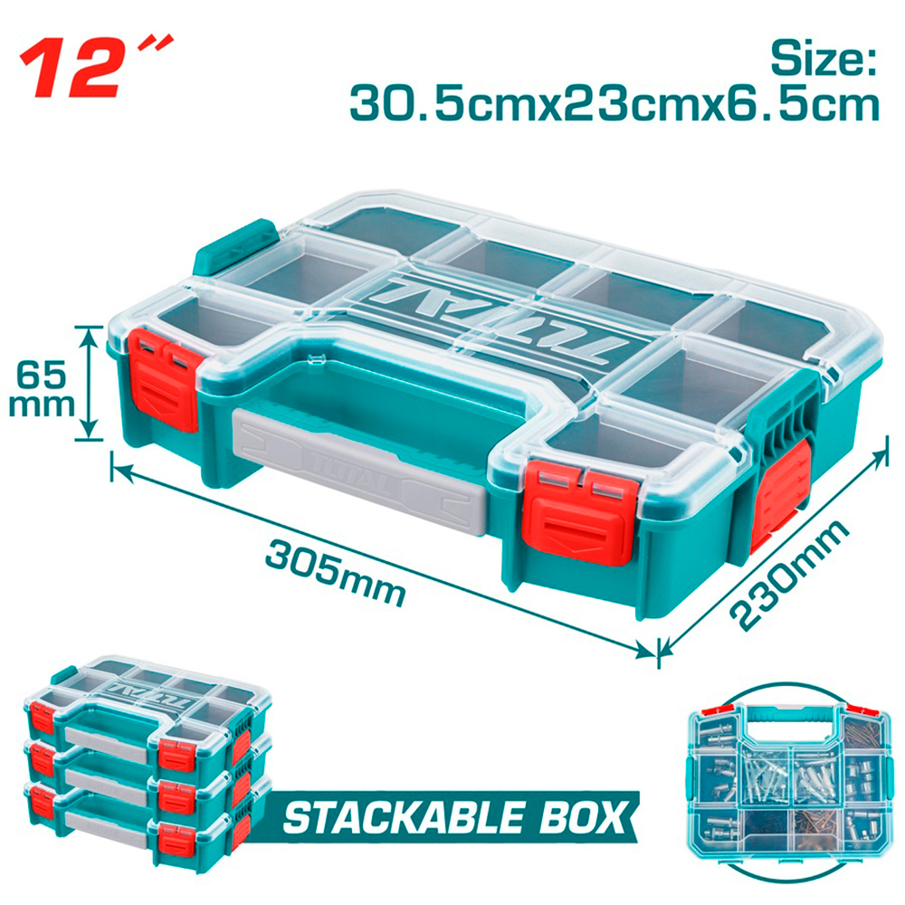 CAJA ORGANIZADORA 12"  SUPER TOTAL (TPBX1121)