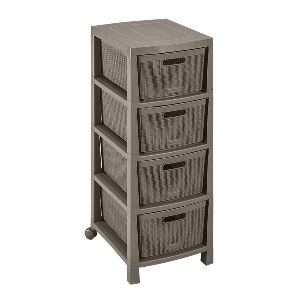 CAJONERO FIQUE 4 GAVETAS MOCCA RIMAX (12572)