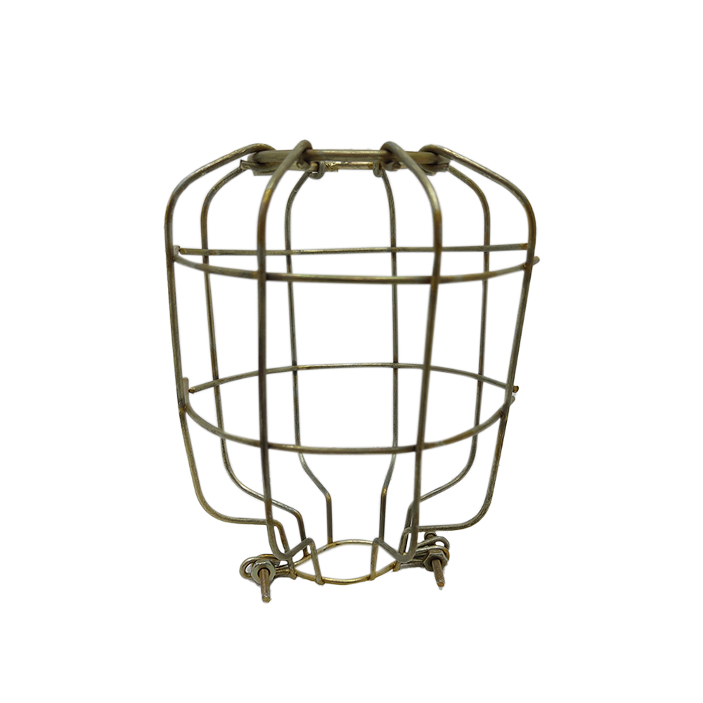 CANASTILLA PARA BOMBILLO LED # 3 GRANDE ZINCADA ( 20W - 25W - 30W )