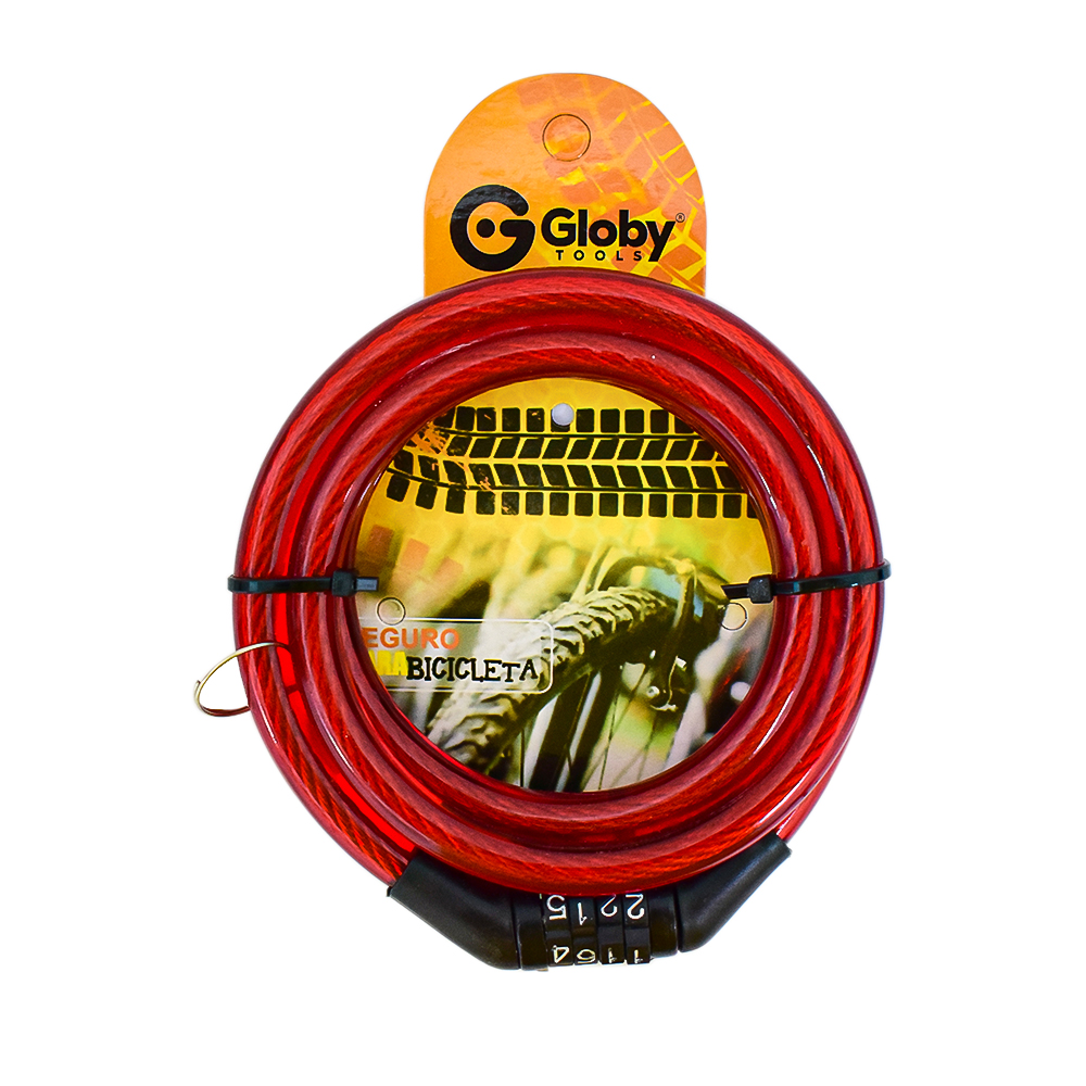 CANDADO BICICLETA CLAVE 4 DIGITOS (AC-208R)