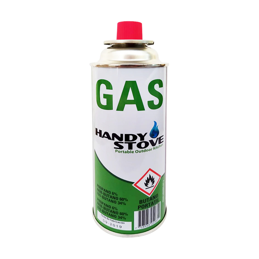 CARTUCHO GAS BUTANO 227G (HUMCAR) RECARGADOR PARA ESTUFA PORTATIL