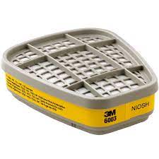 CARTUCHO PARA VAPORES ORGANICOS (PQTE X 2) (GASES ACIDOS) 3M 6003 (UU006790305)