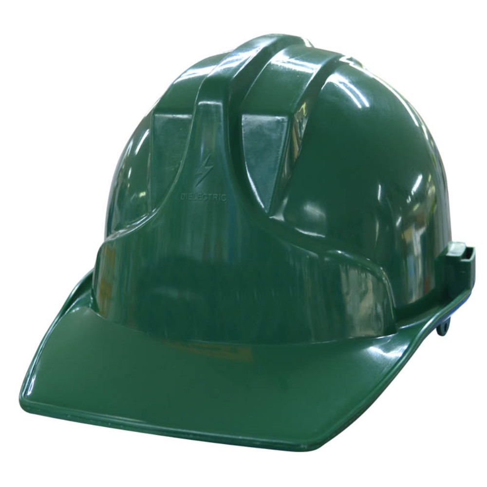 CASCO CONSTRUCCION  PROFESIONAL VERDE (CON NORMAS-DIELECTRICO-3 APOYOS