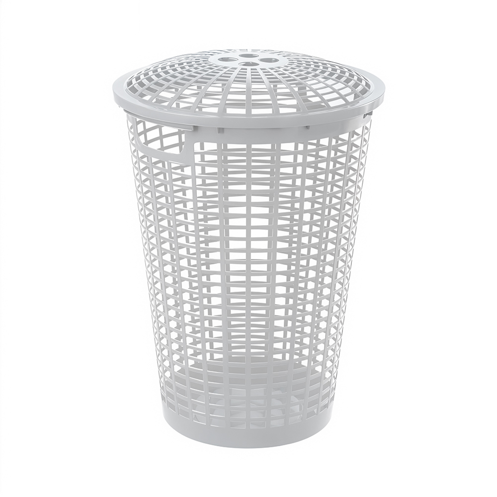 CESTA REDONDA CON MANIJA BLANCO RIMAX