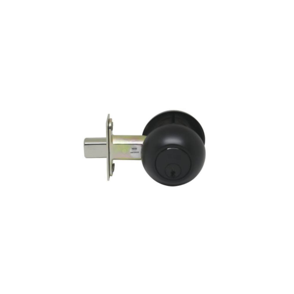 CHAPA CERROJO SEGURIDAD YALE 170 1/4 NEGRA LLAVE LLAVE  (0009282)